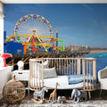 Santa Monica Pier Mural Wallpaper - room preview 02