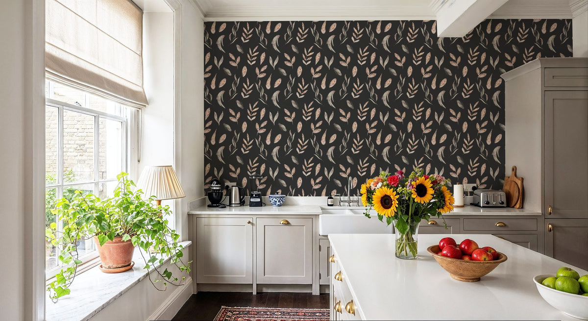Luxury Leaves Mural Wallpaper - room preview 02