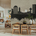 Hobart Australia Skyline Concrete Mural Wallpaper - room preview 02