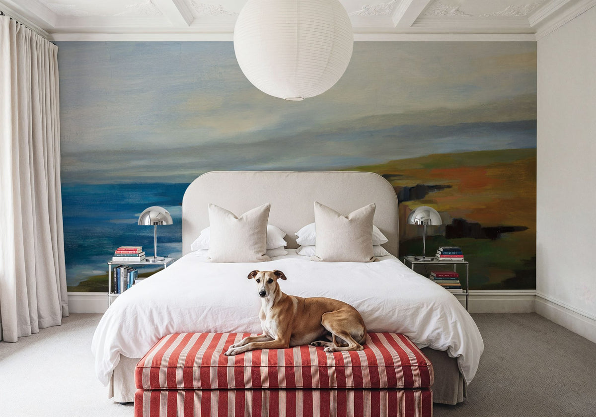 Golden Cliff Mural Wallpaper - room preview 02