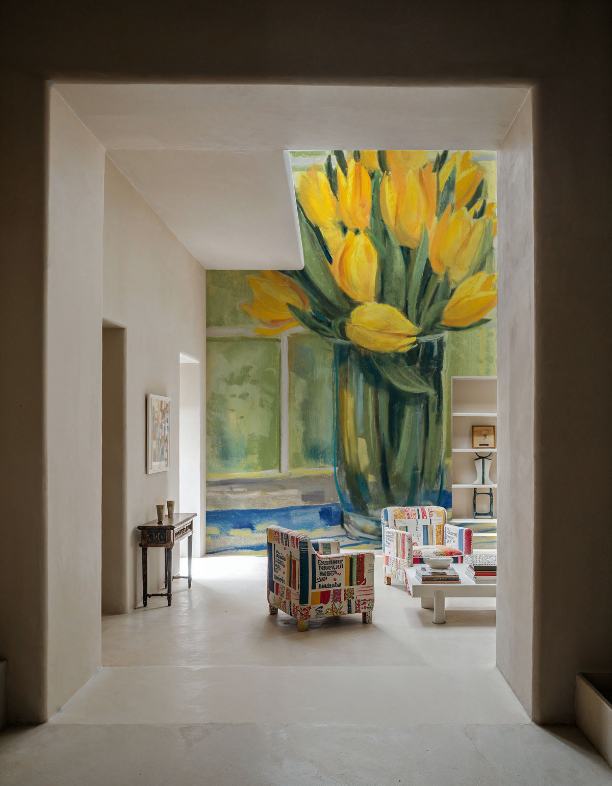 Windowsill Floral II Mural Wallpaper - room preview 02