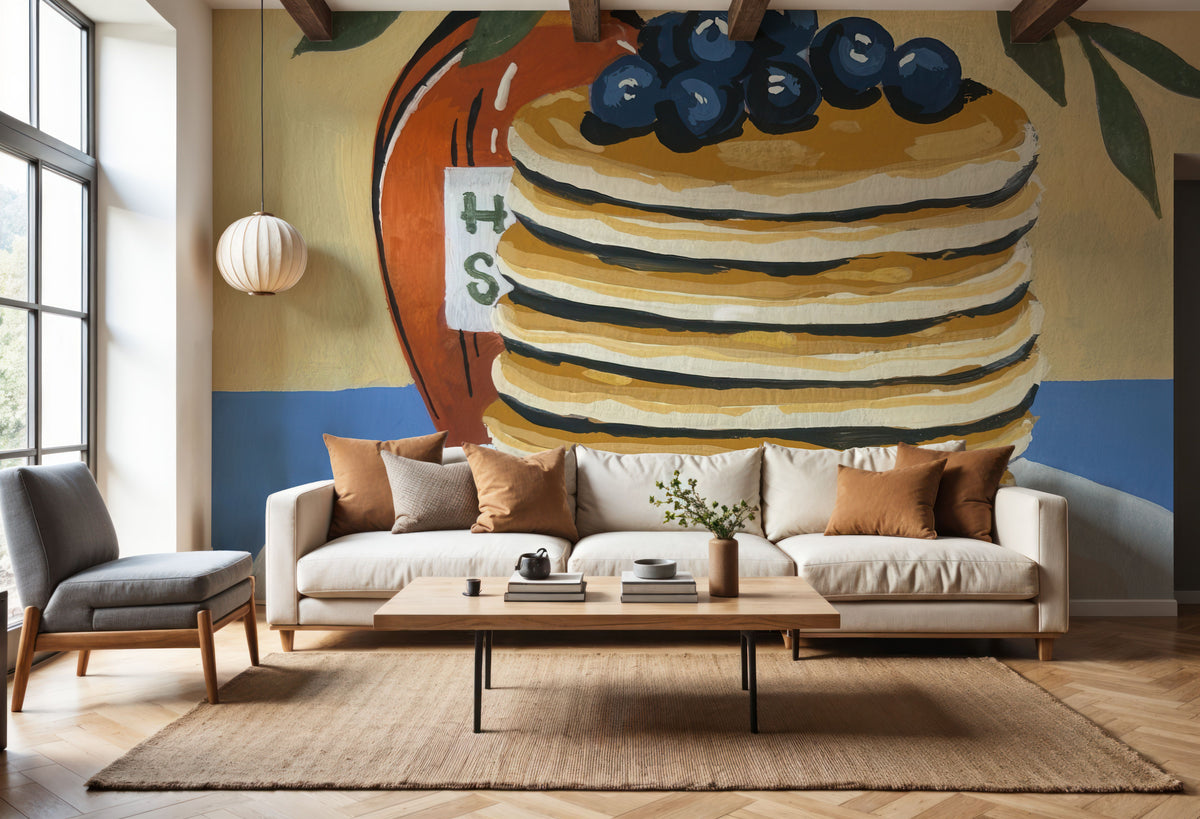 Pancake Day Mural Wallpaper - room preview 02