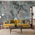 Seeing Through Leaves Green Mural Wallpaper - room preview 02