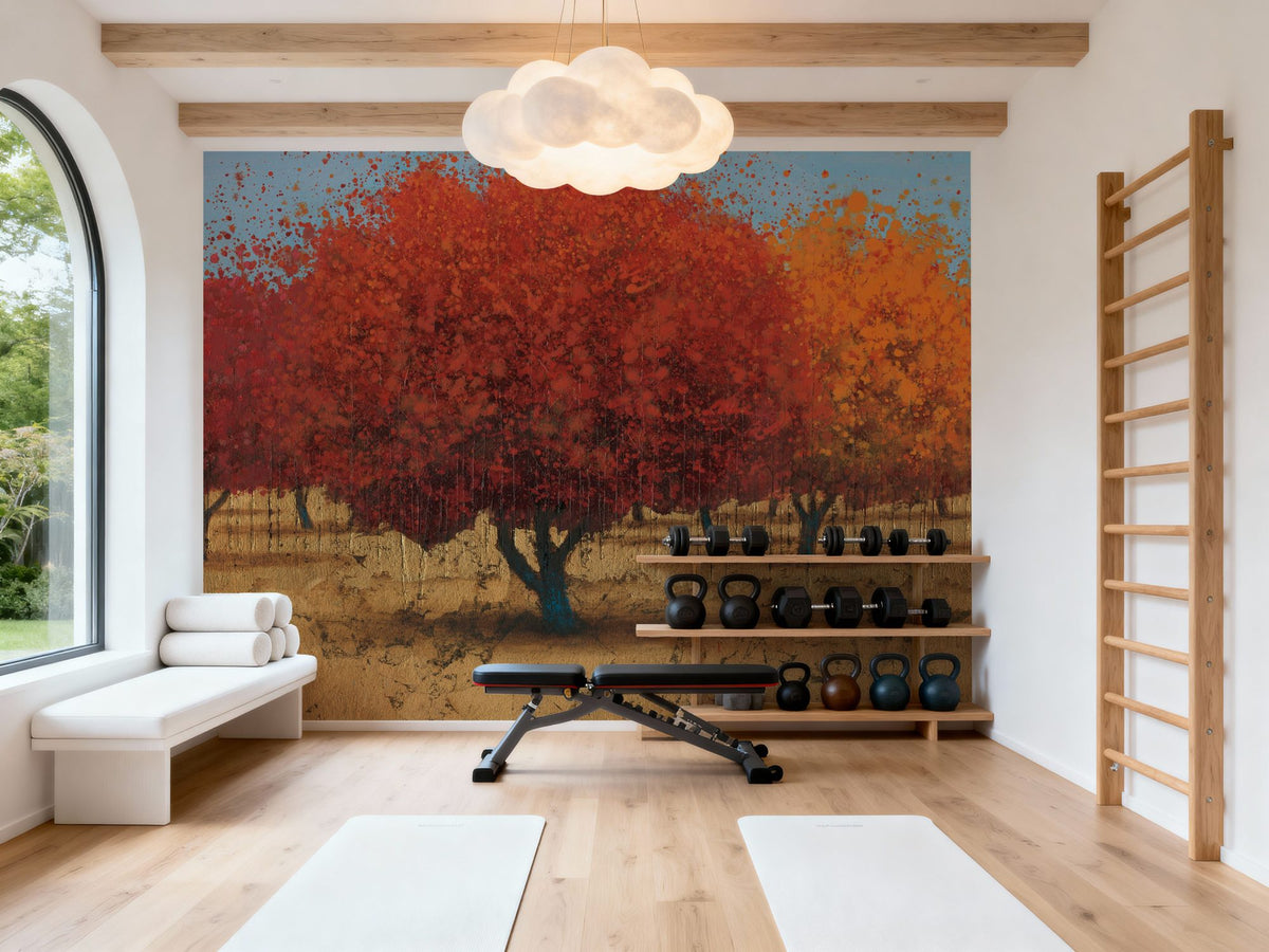Orange Trees II Mural Wallpaper - room preview 02