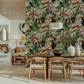 Wildcat Leaves Mural Wallpaper - room preview 02