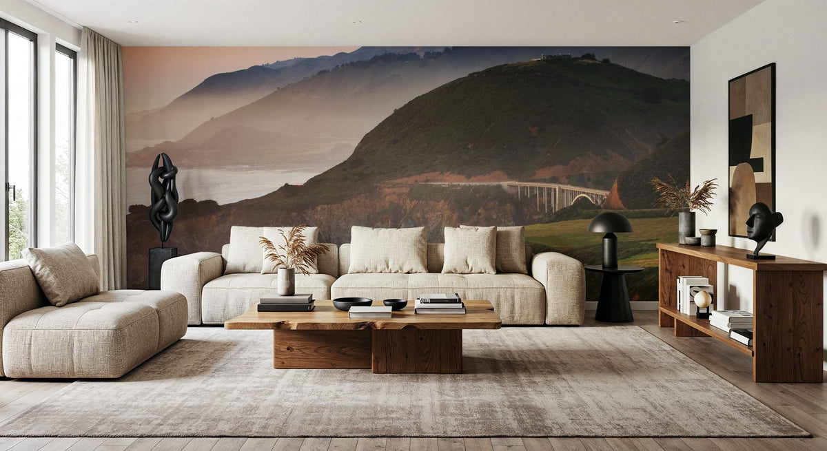 Rugged Coastal of Big Sur California Mural Wallpaper - room preview 02