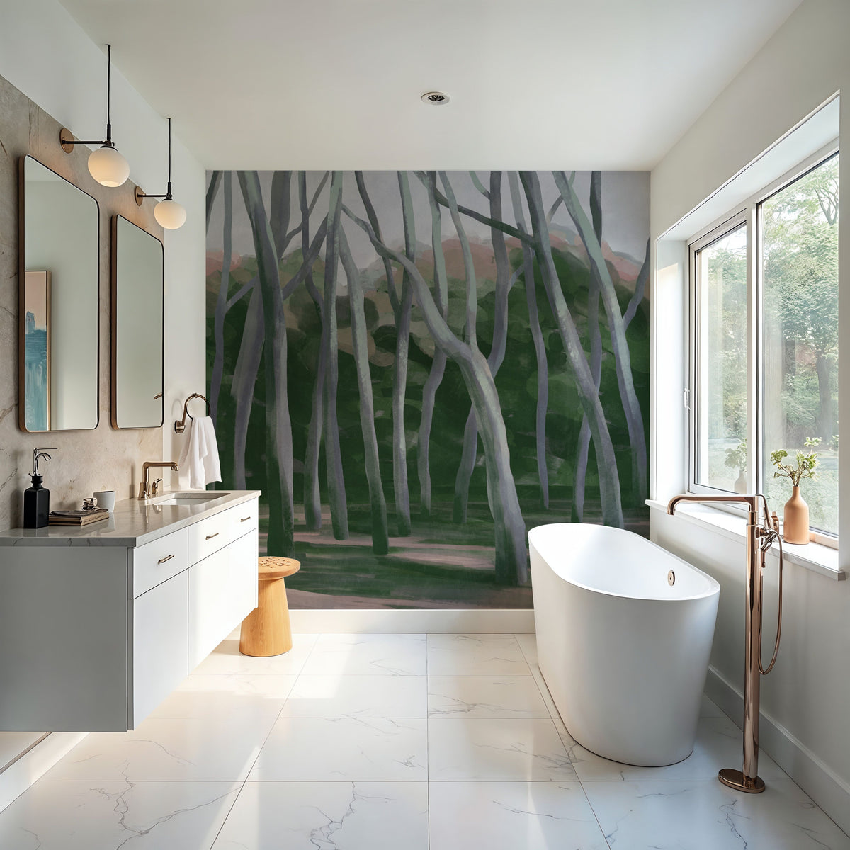 Dune Forest, Dusk Mural Wallpaper - room preview 02