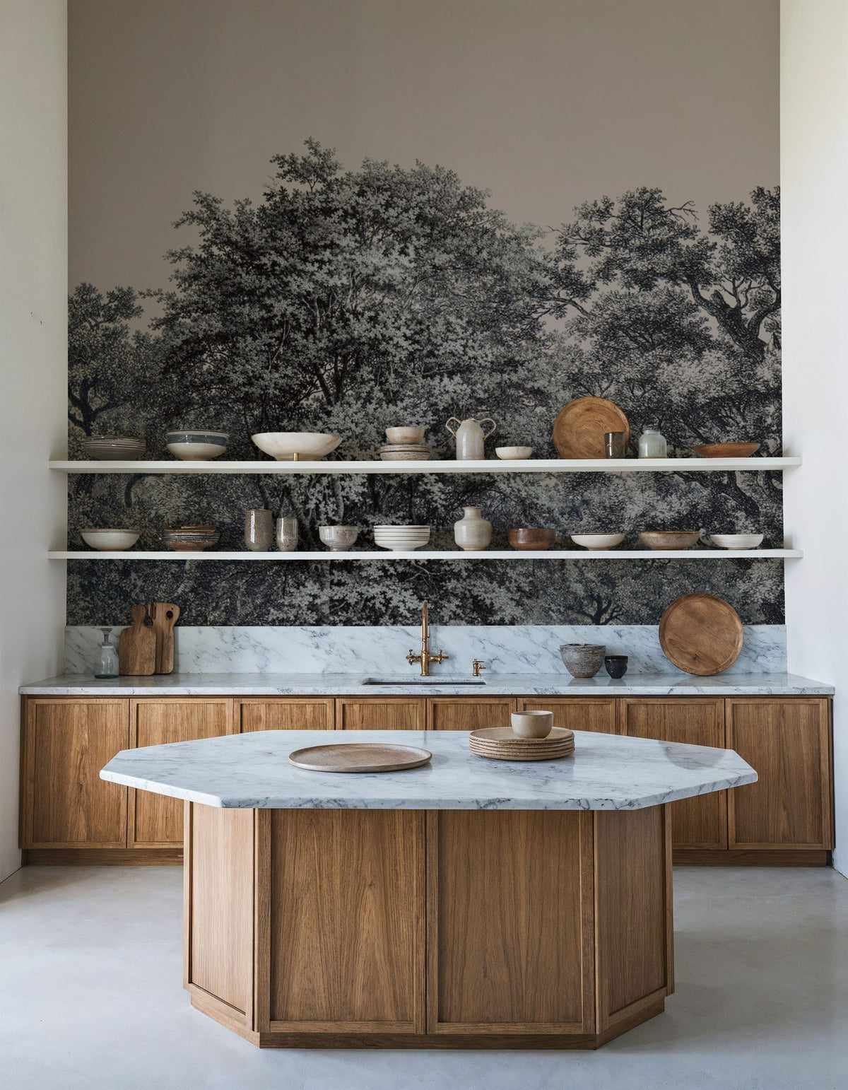 Over the Treetops, Bone Mural Wallpaper - room preview 02
