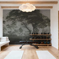 Woodland Brook, Moody Green Mural Wallpaper - room preview 02