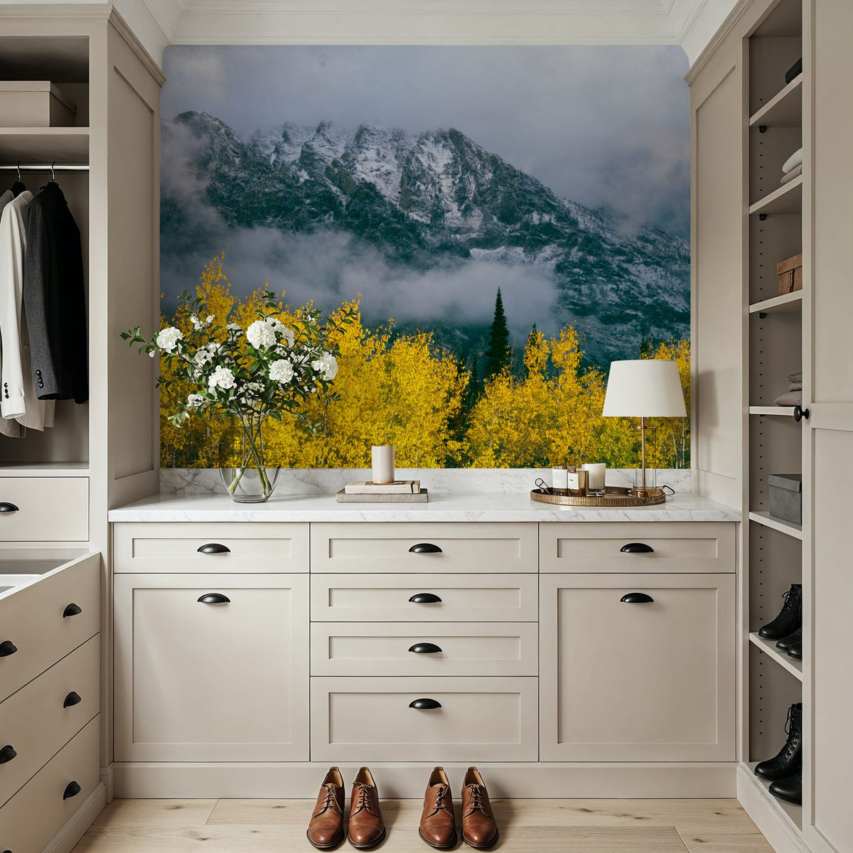 Grand Teton Fall Mural Wallpaper - room preview 02