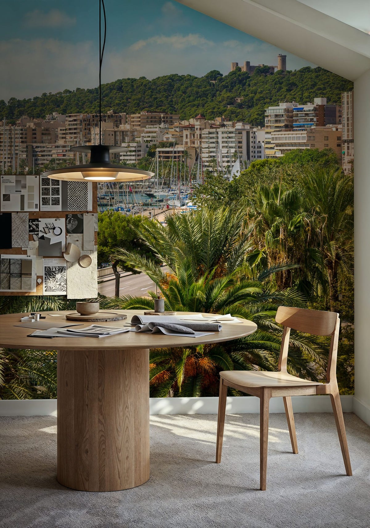Palma De Majorca Harbor Mural Wallpaper - room preview 02