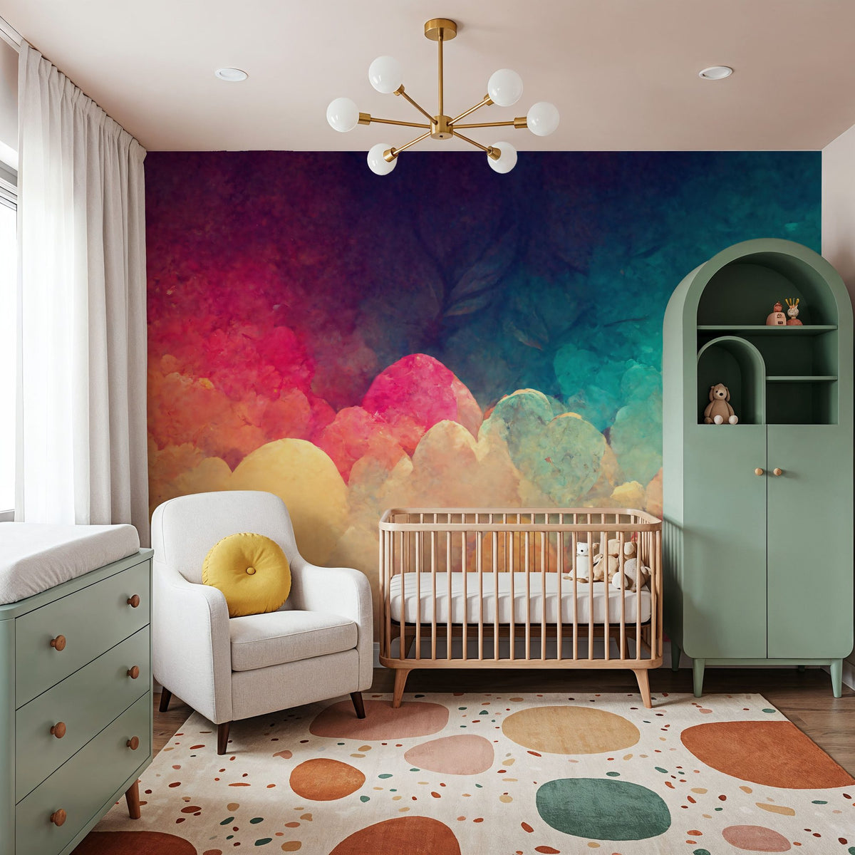 Fantasy Clouds Mural Wallpaper - room preview 02