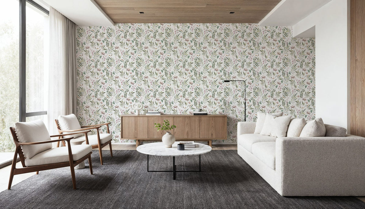 Foliage of Cedeira Mural Wallpaper - room preview 02