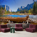 Yosemite Merced River Mural Wallpaper - room preview 02