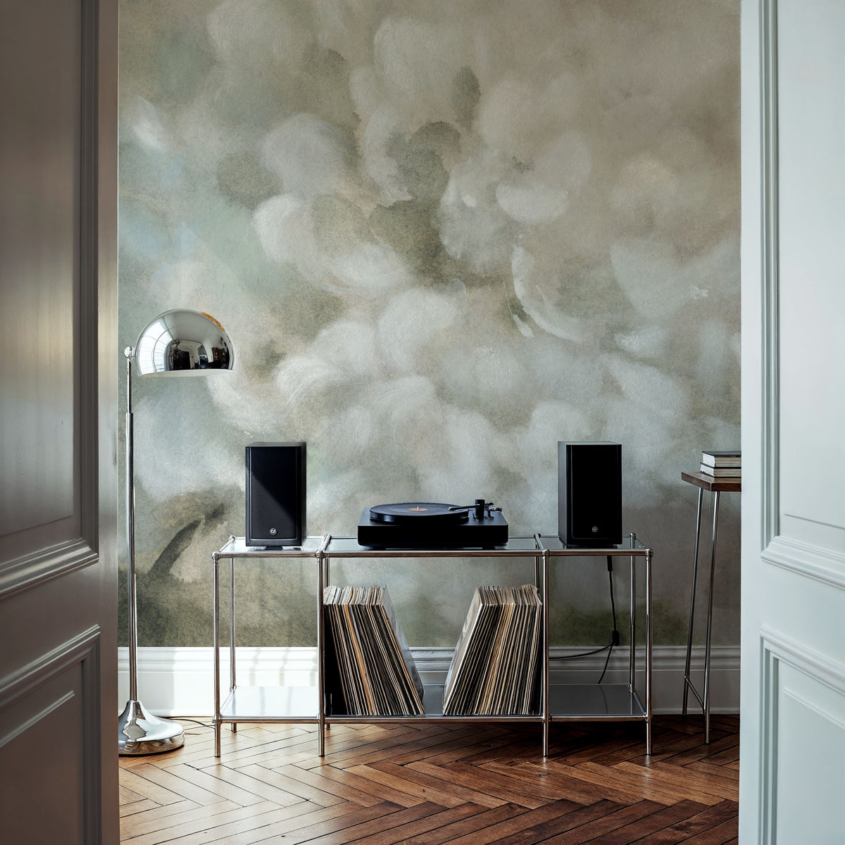Soft Hydrangea Mural Wallpaper - room preview 02