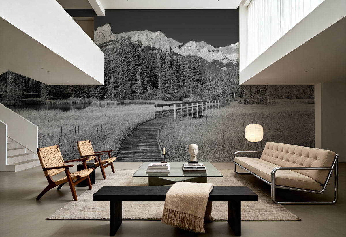 Policeman Creek Boardwalk Mural Wallpaper - room preview 02