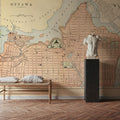 Map of Ottawa Mural Wallpaper - room preview 02