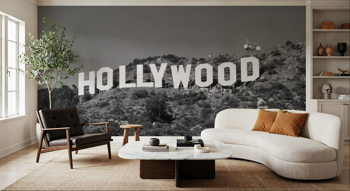 Hollywood Heights Mural Wallpaper - room preview 02