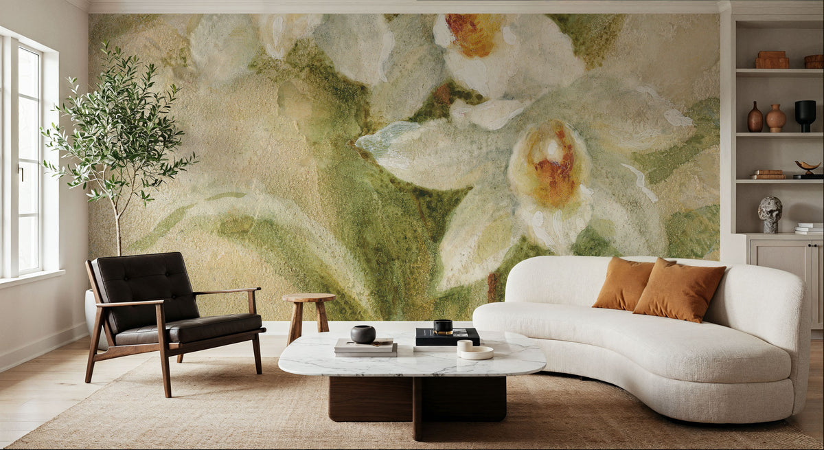 Dreamy Orchids II Mural Wallpaper - room preview 02