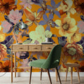 Tropical Bloom Mural Wallpaper - room preview 02