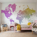 World Map - Leo Mural Wallpaper - room preview 02
