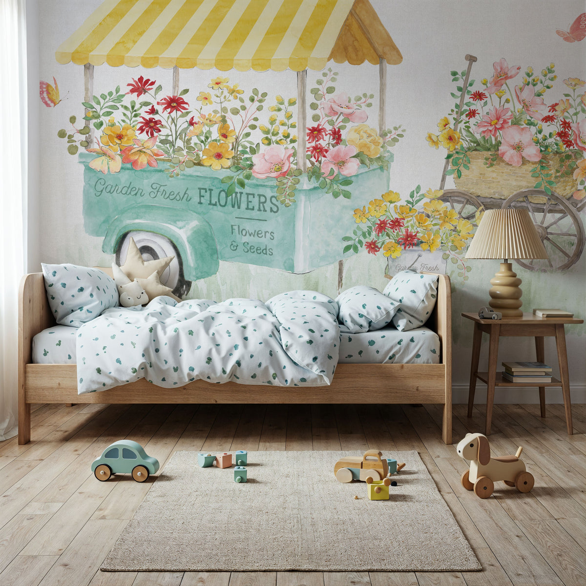 Soft Meadow VI Mural Wallpaper - room preview 02