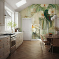 Silver Orchids III Mural Wallpaper - room preview 02