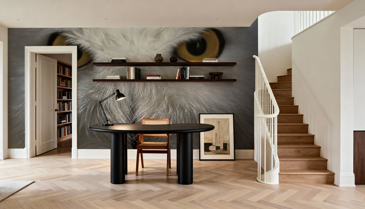 The Owl Star Mural Wallpaper - room preview 02