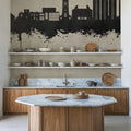 Scunthorpe England Skyline Concrete Mural Wallpaper - room preview 02