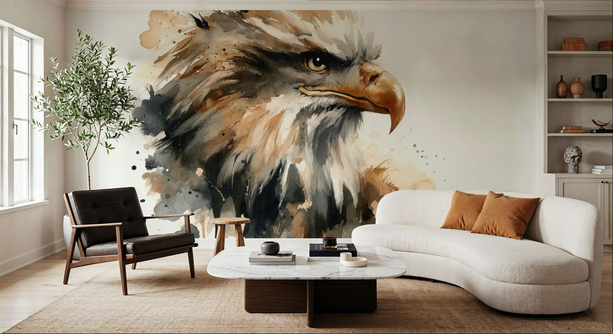 Majestic Eagle Essence Mural Wallpaper - room preview 02