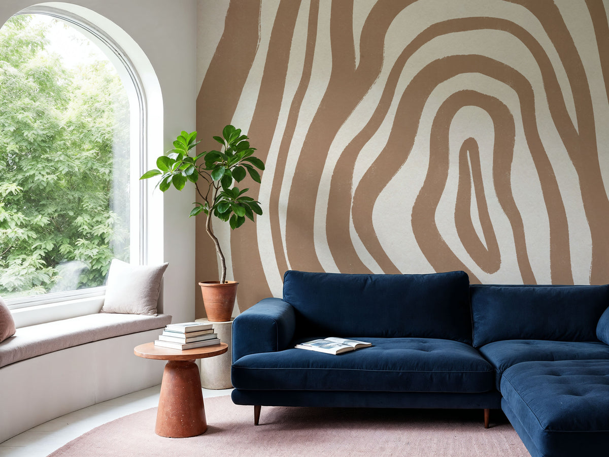 Organic Abstract II Mural Wallpaper - room preview 02