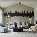 Ottowa Canada Skyline Concrete Mural Wallpaper - room preview 02