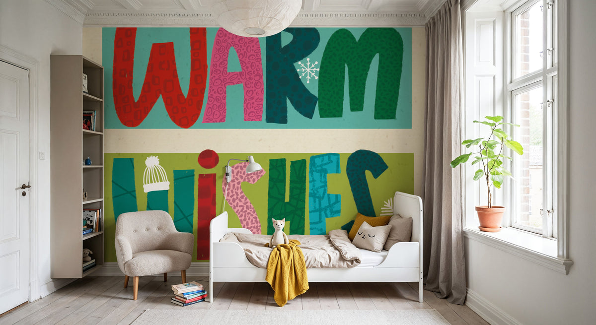 Festive Feelings IV Mural Wallpaper - room preview 02