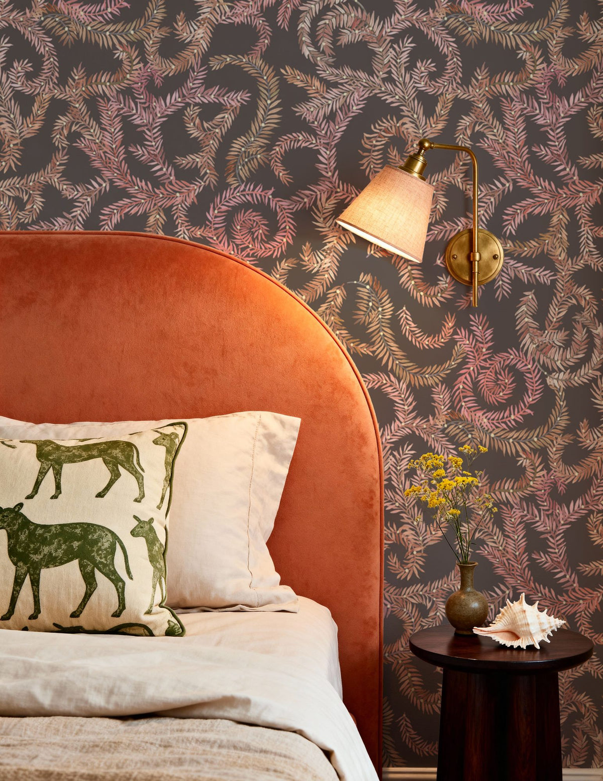 Olive Tree, Mauve Mural Wallpaper - room preview 02