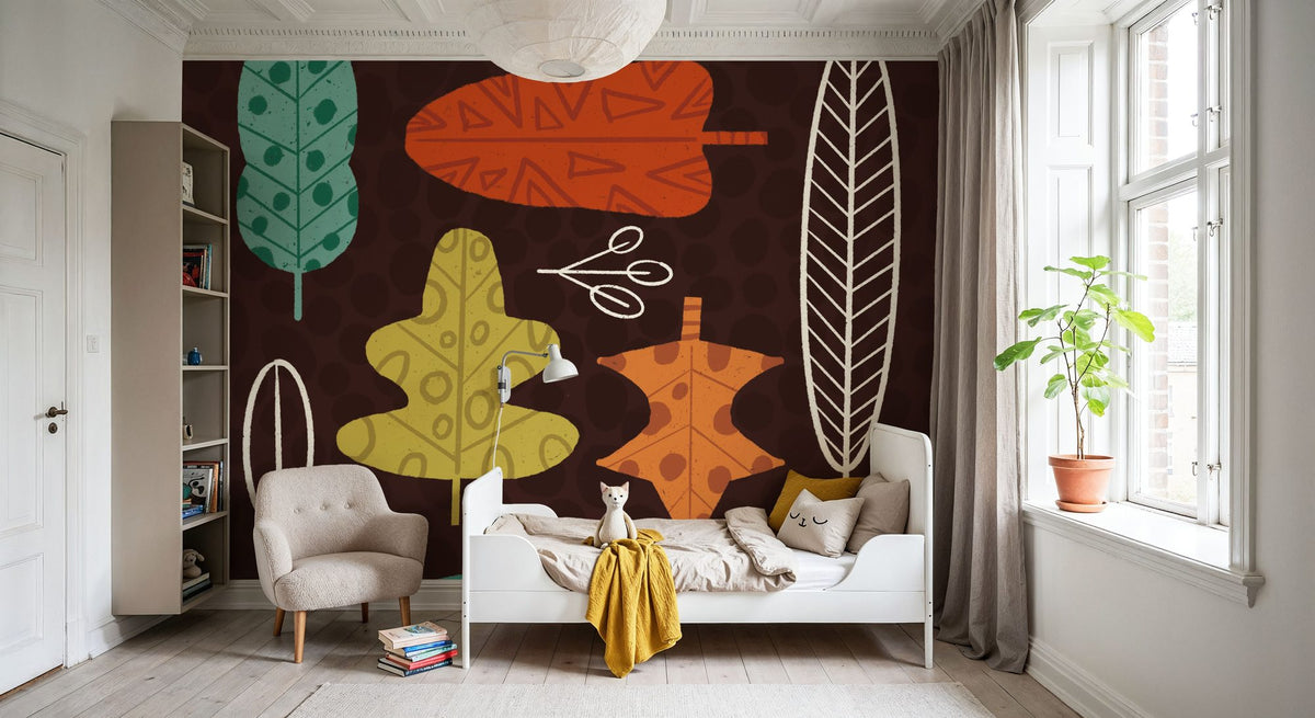 Fall Fun VII Mural Wallpaper - room preview 02