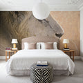 Old Lion Mural Wallpaper - room preview 02