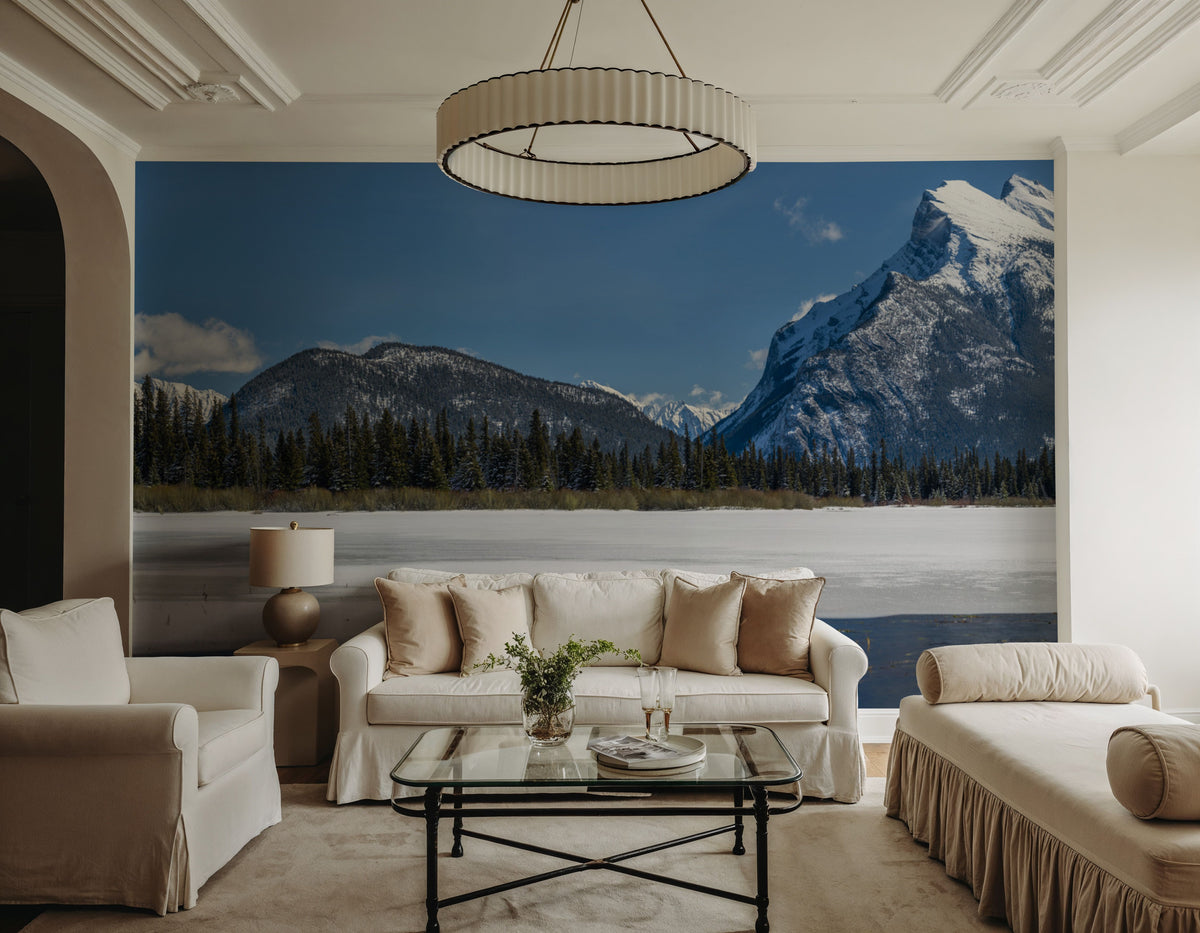 Vermillion Lakes Mural Wallpaper - room preview 02