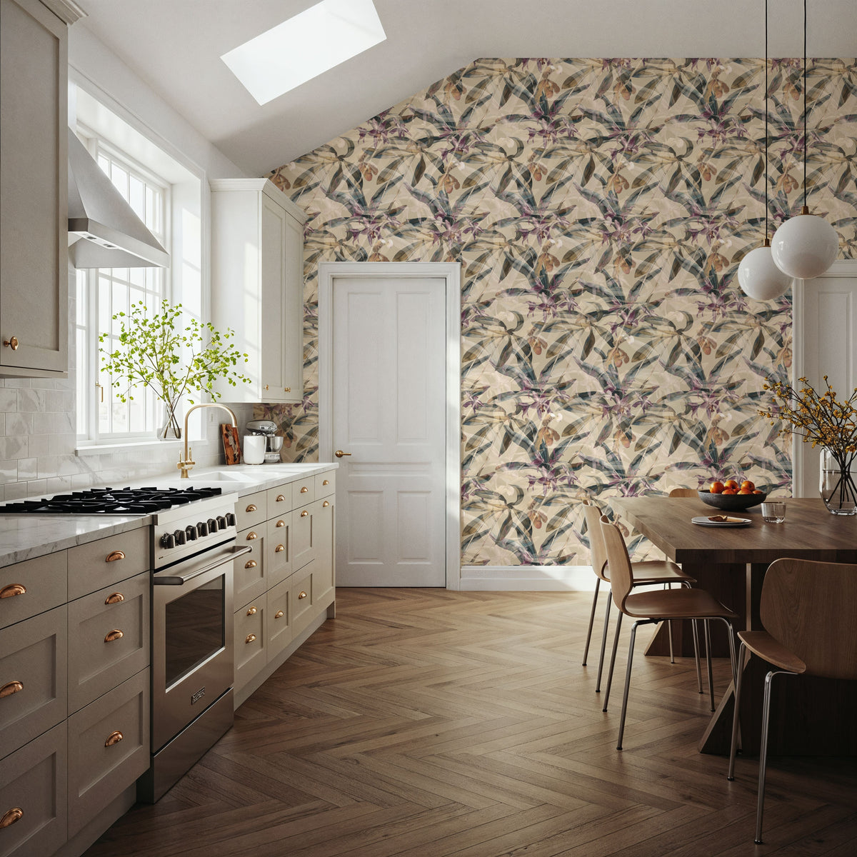 Orchid Orchestra Mural Wallpaper - room preview 02