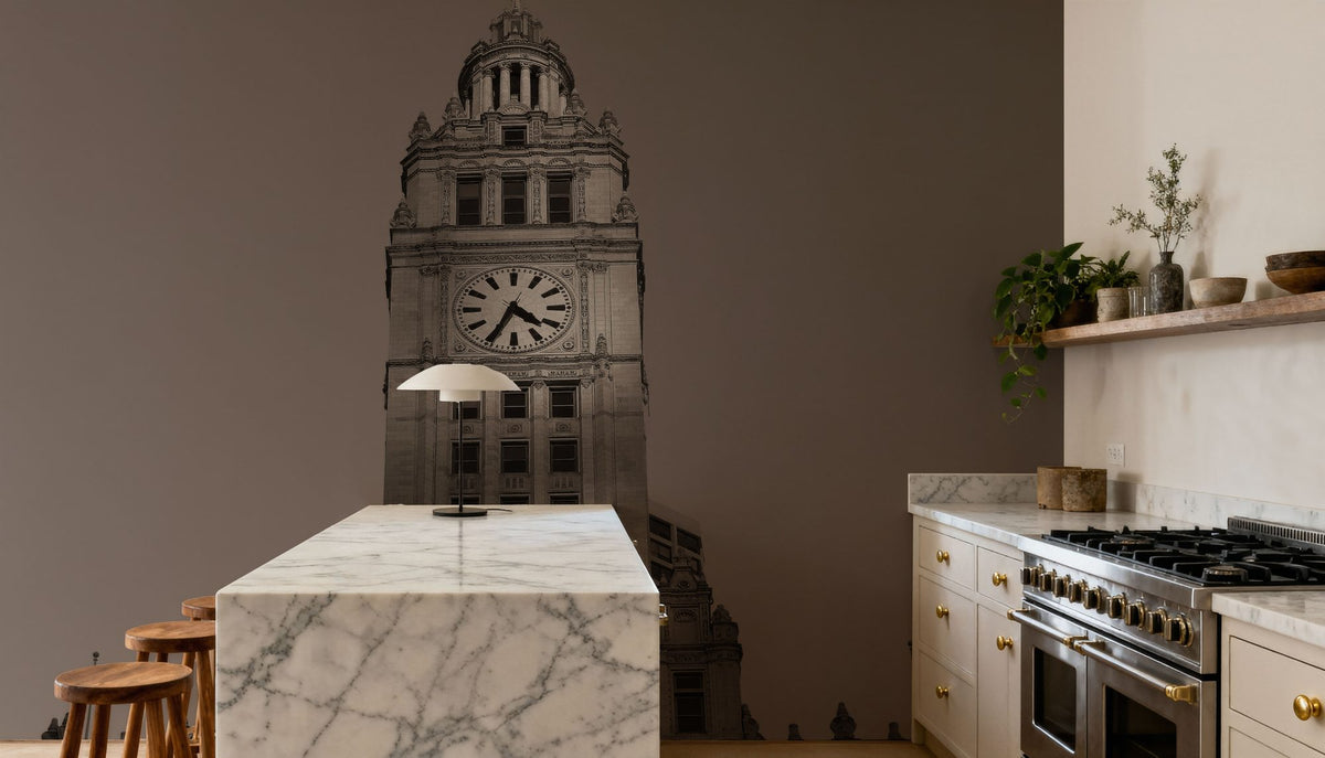 Chicago River Walk Mural Wallpaper - room preview 02
