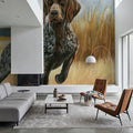 Hunting Dog Pointer Mural Wallpaper - room preview 02