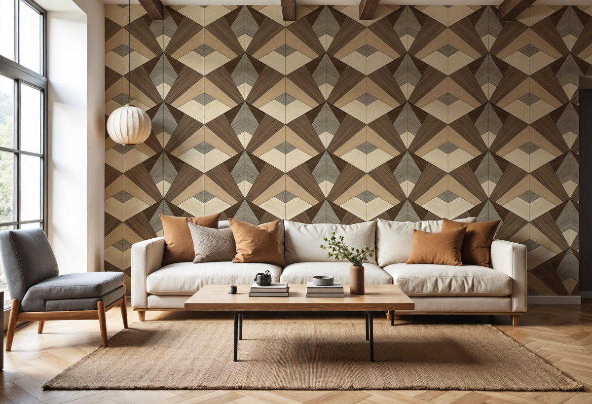 Exquisite Wood Mural Wallpaper - room preview 02