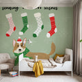 Puppy It's Cold Outside III Mural Wallpaper - room preview 02