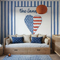 USA Cuties Stripes III Mural Wallpaper - room preview 02