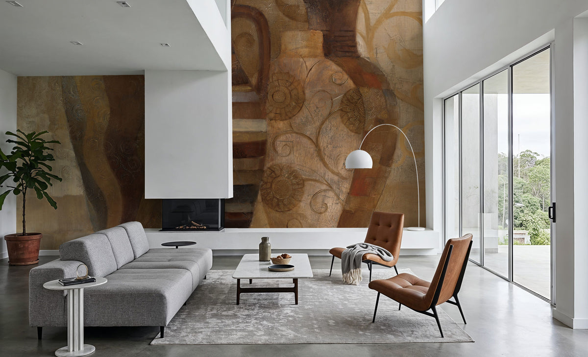 Madagascar Vases Mural Wallpaper - room preview 02