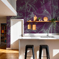 Orchids Sketch Mural Wallpaper - Colorful Tone - room preview 02