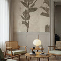 Wildflower Journal VII Sepia Mural Wallpaper - room preview 02