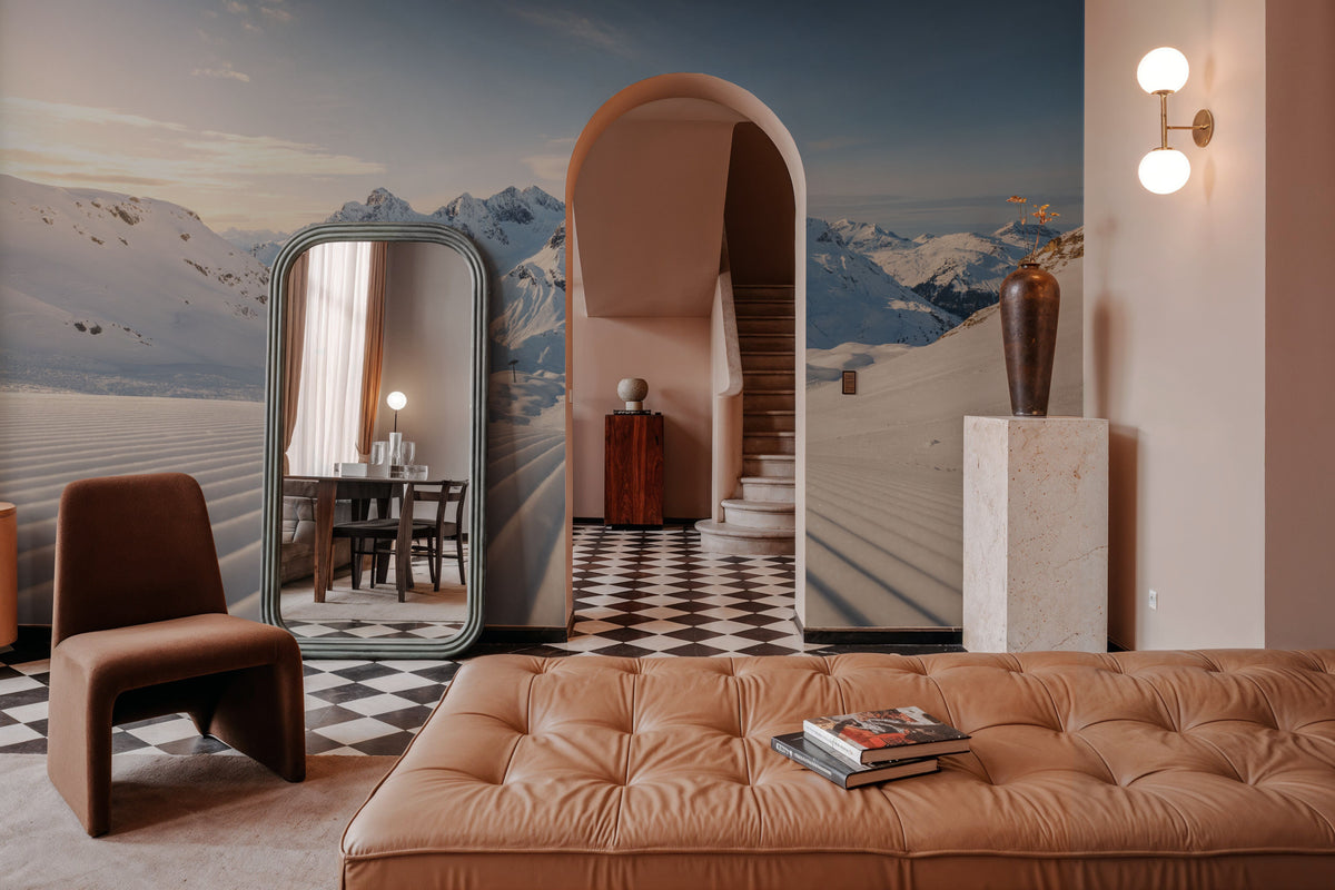 Ski Day Mural Wallpaper - room preview 02