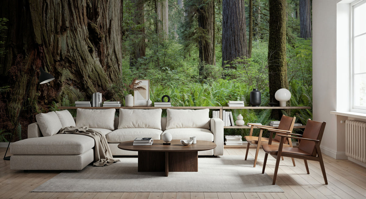Ancient Fern Forest Mural Wallpaper - room preview 02