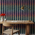 Mystical Neon Stripes Mural Wallpaper - room preview 02