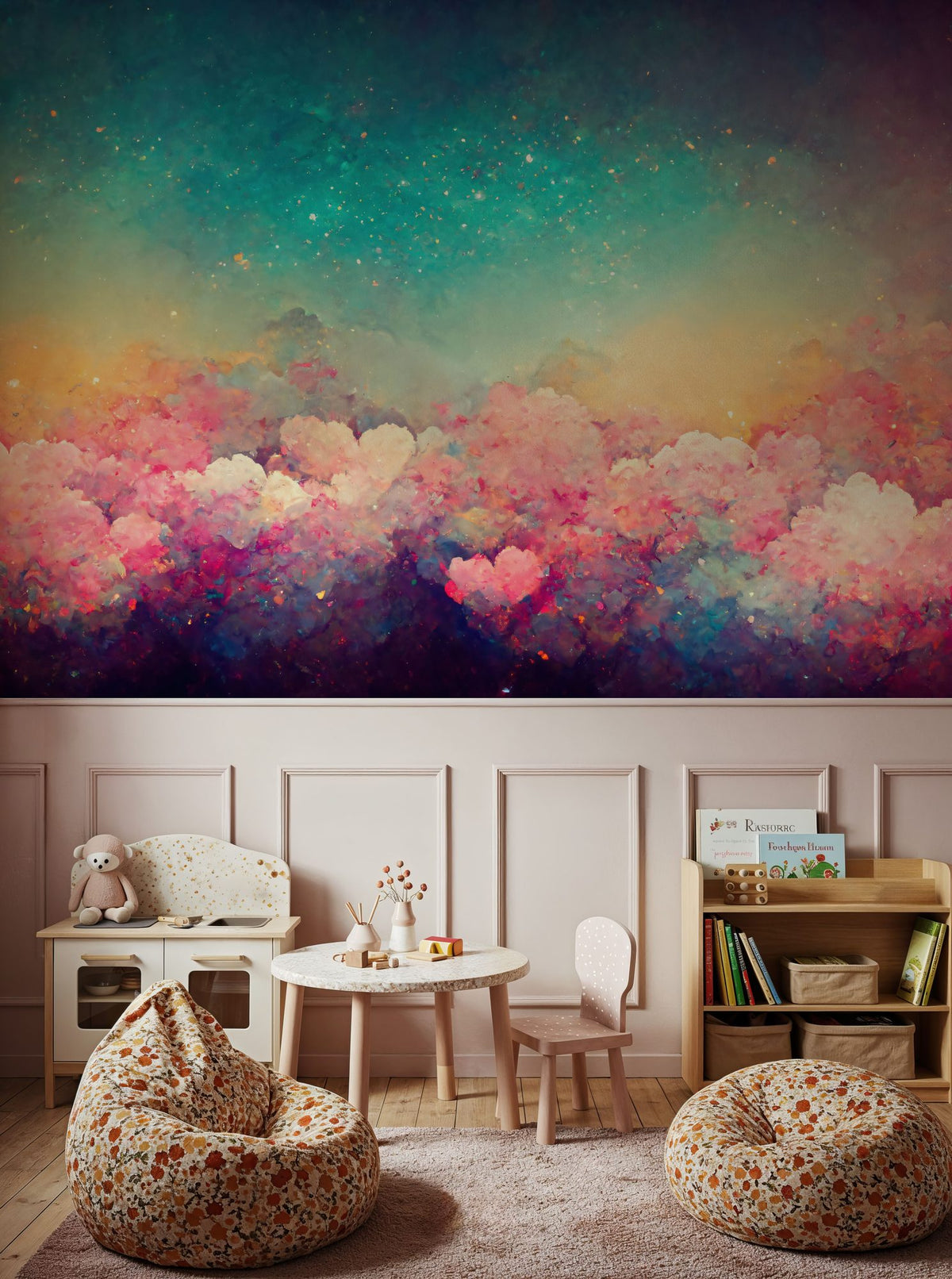 Over the Rainbow Mural Wallpaper - room preview 02